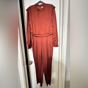 Veronica Beard Long Sleeve Rust Dress